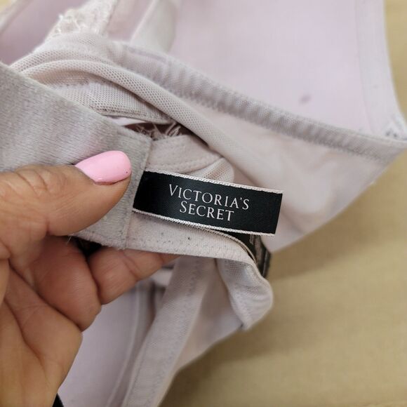 VICTORIA’S SECRET 36DD Very Sexy Lavender Pink Purple | Lace Push Up - Picture 5 of 9